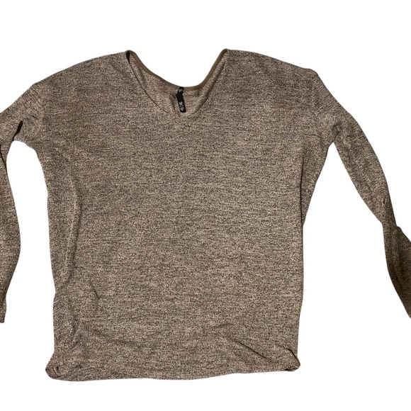 Women's Long Sleeve Knit Top - Tan - Picture 1 of 2